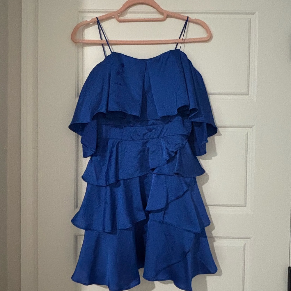 Blue Layered Kids Dress